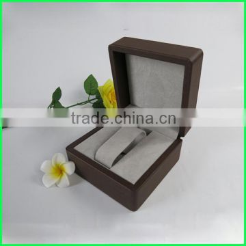 wooden box for rigid bracelet with velvet pillow