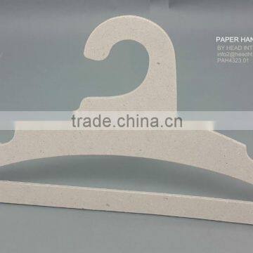 HH brand paper shirt hangers are stained in rich paper recycled cardboard coat hanger in natural color