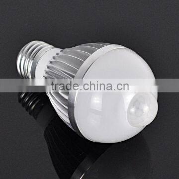 2016 new arrival mini PIR LED Bulb Infrared Auto Motion Sensor Lamp E27 5W White