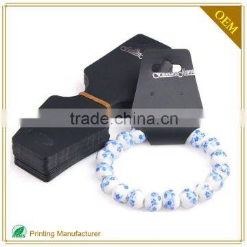 Custom Paper Jewelry Card Printing For Bracelet Necklace Rings