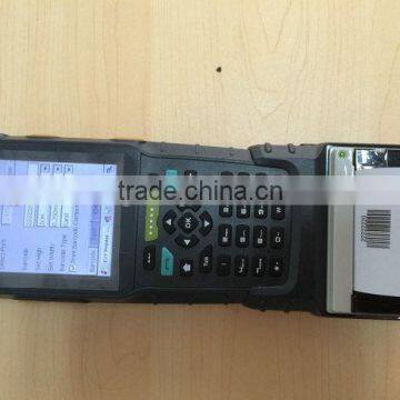 Rugged Industrial Computer wireless barcode readers with thermal printer for ticket