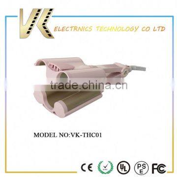 Ceramic Tourmaline Japan Design Pink Digital Triple Barrel Hair Curler