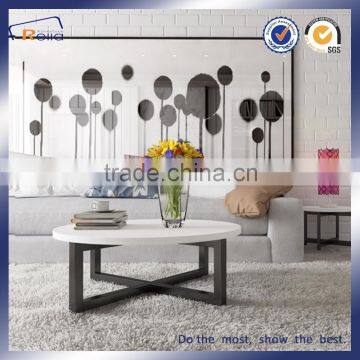 ROUND ELEGANT WHITE NEW DESIGN FIBER MDF COFFEE TABLE UNIQUE TEA TABLE photo-5