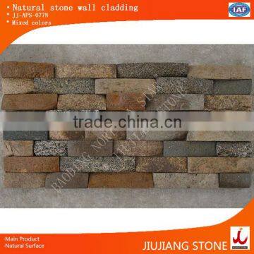 Pabbels culture stone for exterior wall construction,colorful cabbles glued together for wall cladding,natural culture stone ve