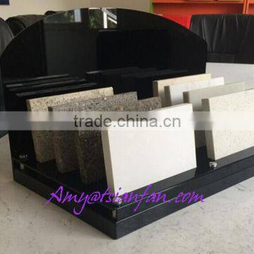 rotatable granite and marble display rack /table top display rack