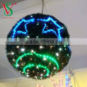 Garland Light Iron Frame 3D Motif Light Christmas Ornament Hall Decorations photo-3