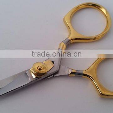 New Design Finger Rest Loops Razor Scissors 4" Super Sharp Pointed Blades photo-2