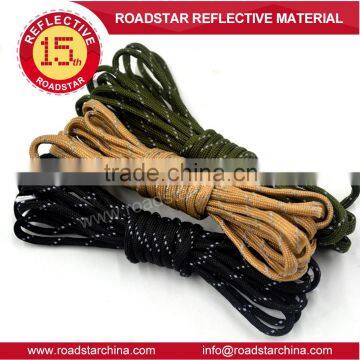 Safety reflective lanyard for outdoor