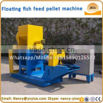 Floating fish feed pellet processing machine price, screw float fish feed pellet machine