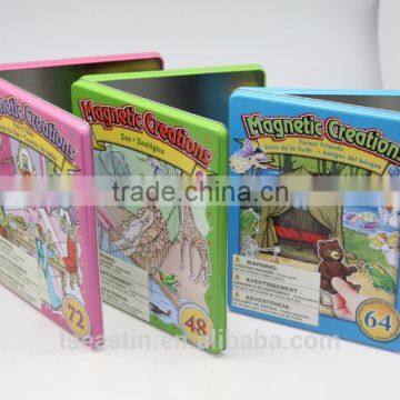 2016 Metal Drawning Pencil Tin Case Custom Design Decorative Gift Box