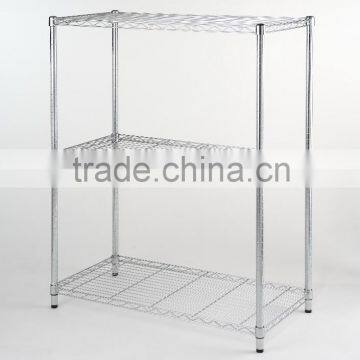 3 level Chrome Shelf Unit Metal Rack Metal storage Cabinet