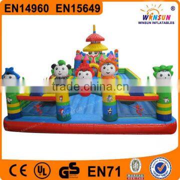 Cartoon large playground amusement park popular inflatable fun city