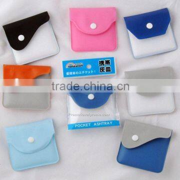 China Cheap Custom PVC Portable Pocket Ashtray