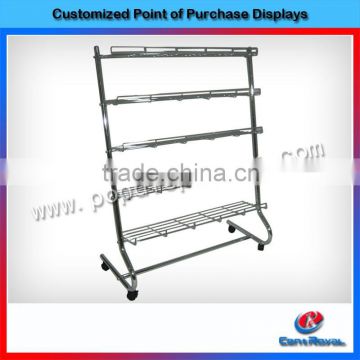 New design flooring metal supermarket fruit stand rack