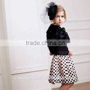 2016 Spring Autumn Kids Children Imitation Wool Faux Fur Coats For Little Girl