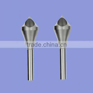 Zero flute deburring tools with hole HSS