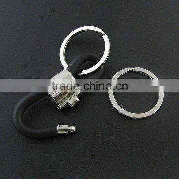 New Design Cool Personalised Luxury Manual Metal Leather Keychain Car Key Chain Key Ring Birthday Gift For Man Women photo-3