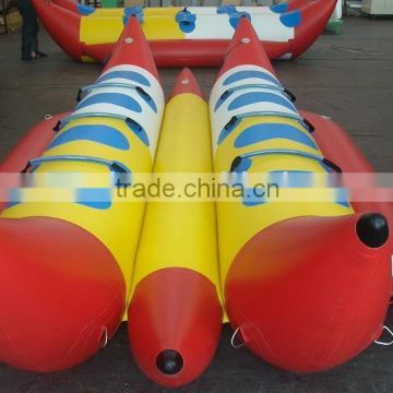 banana inflatable pleasure boat/ pvc material