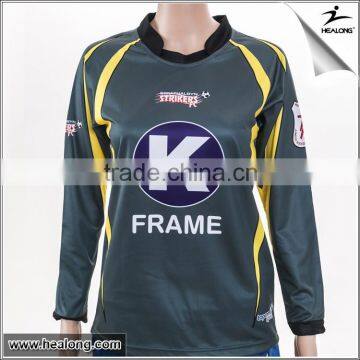 Sublimation printed goalkeeper soccer jersey for women