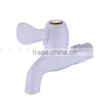White Single Cold Plastic Faucet