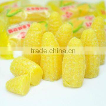 Sweet corn flavour soft jelly candy from beef gelatin