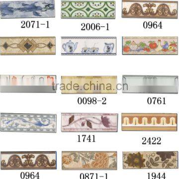 Design ceramic border tile 80x250mm