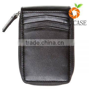 Simple Young Zipper PU Leather Wallet for men