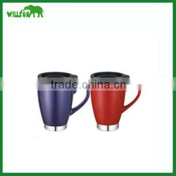 China New item double wall ceramic coffe mug