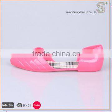 Fashion designed women casual pink jelly flat shoe