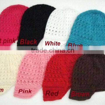 Multi colors baby lace hat,newsboy crochet hats