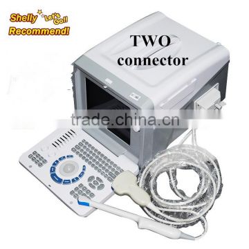 Portable Hospital Clinic Ultrasound Medical Diagnose Scanner/Machine With Probes Transducer Two Connectors-Shelly