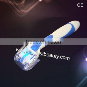 smart derma roller with Blue photon light changeable head for skin lifting wrinkle removal (micro needle system)