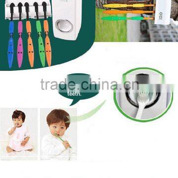 Toothpaste Dispenser Wall Mounted Automatic Toothpaste Squeezer Toilet Brush Holder Hands Free Dust-proof Toothpaste Squeezer photo-3