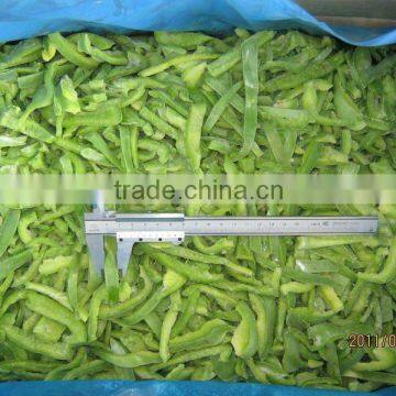 China new crop IQF green pepper strips