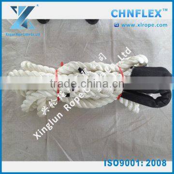 3 strand kinetic recovery rope / Nylon towing rope