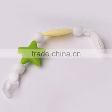 BPA Free Silicone Baby Pacifier Clip Chain for Boys and Girls photo-2