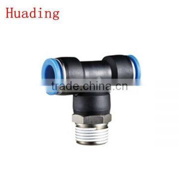 plastic tube fitting, male branch tee ,compact one -touch tube fitting ,