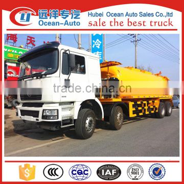 SHACMAN 8X4 20cbm vacuum sewage suction truck