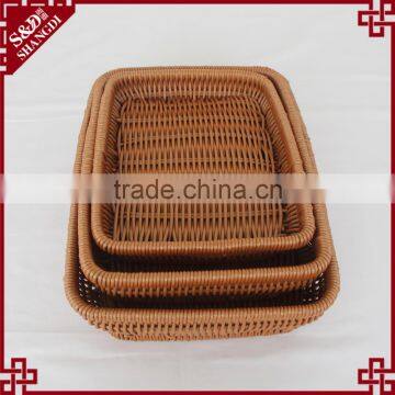 Functional Durable Rattan Handmade Fruits and Vegetable Display Basket photo-6
