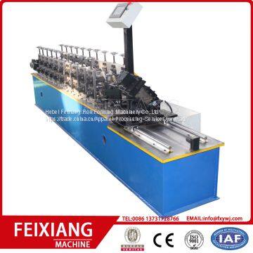 Sheet metal u track roll forming machine