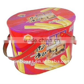 large pretty food grade 1KG cookies can ( E216 )