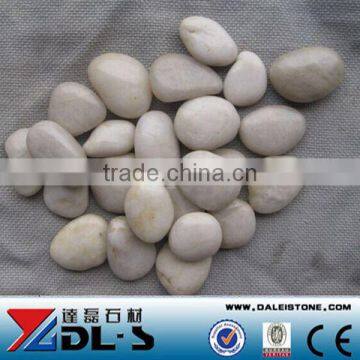 Natural yellow Cobble Pebble Stone High polished super grade luxary decorative stone, Landscaping