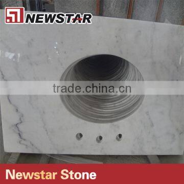 Polished Top Quality White Marble Countertop Bianco Carrara Marble photo-3