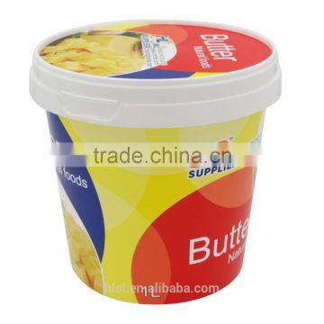 IML Logo Design Plastic Container for Butter