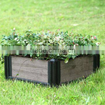 Outdoor WPC garden Flower Pot wood plastic Composite cheap flower pots WPC flower bed