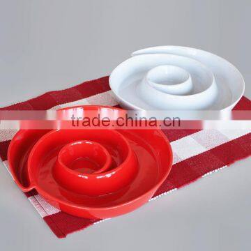 ceramic snail-shape baker, prmotional baker with solid color