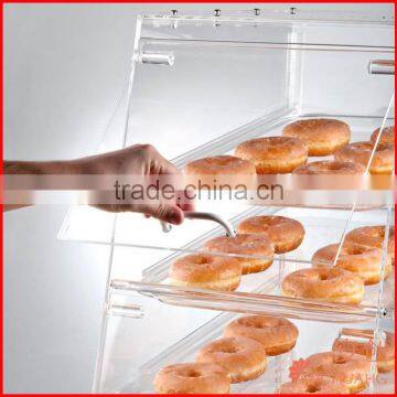 4 Tires Acrylic Food Display Rack Bakery Showcase / Donut Display Cabinet photo-2