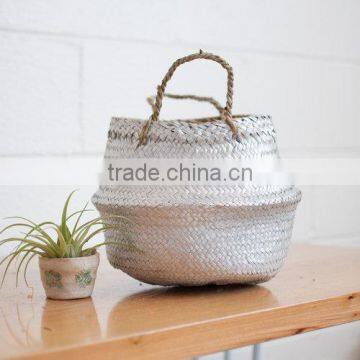 Small Size and Cheap Seagrass Woven Belly Basket photo-5