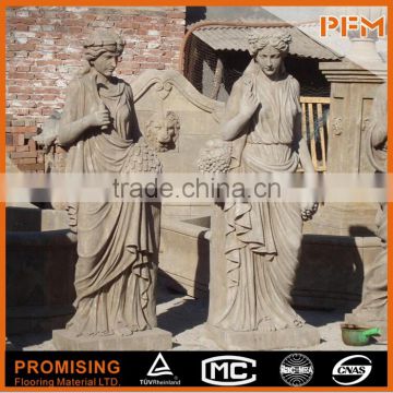 Hight quality wholesale hand carved natural limestone acient Rome figure statues/sculptures