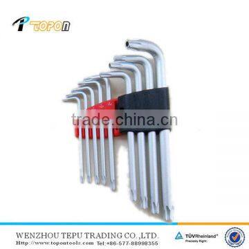 11 pcs carbon steel holly star key wrench tool set accpet add your logo